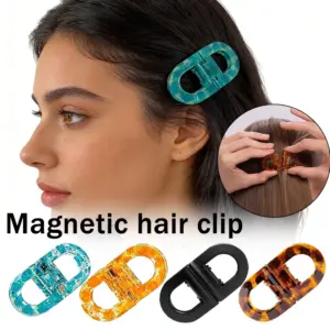Everyday Magnetic Hair Clips Strong Hold Seamless Invisible Design Durable Plastic Styling Accessories For Women Home Hairstyles